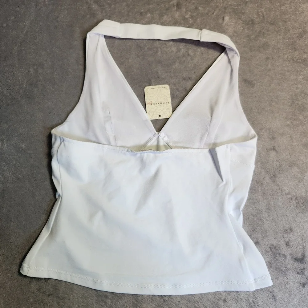 New Intimately Free People White Halter Top Women's S FP Boho NWT